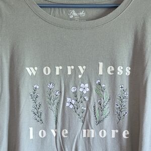 Fleurish Floral Graphic Tee, 1X